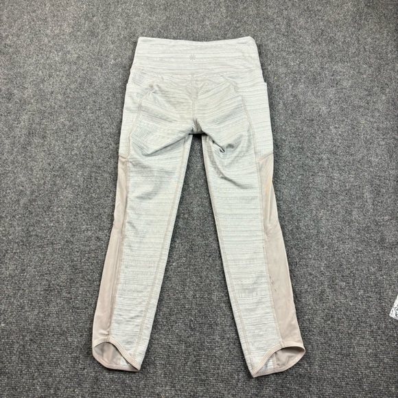 ATHLETA Women’s Heathered Grey Textured Crop Athletic Leggings size: XS - Picture 1 of 11